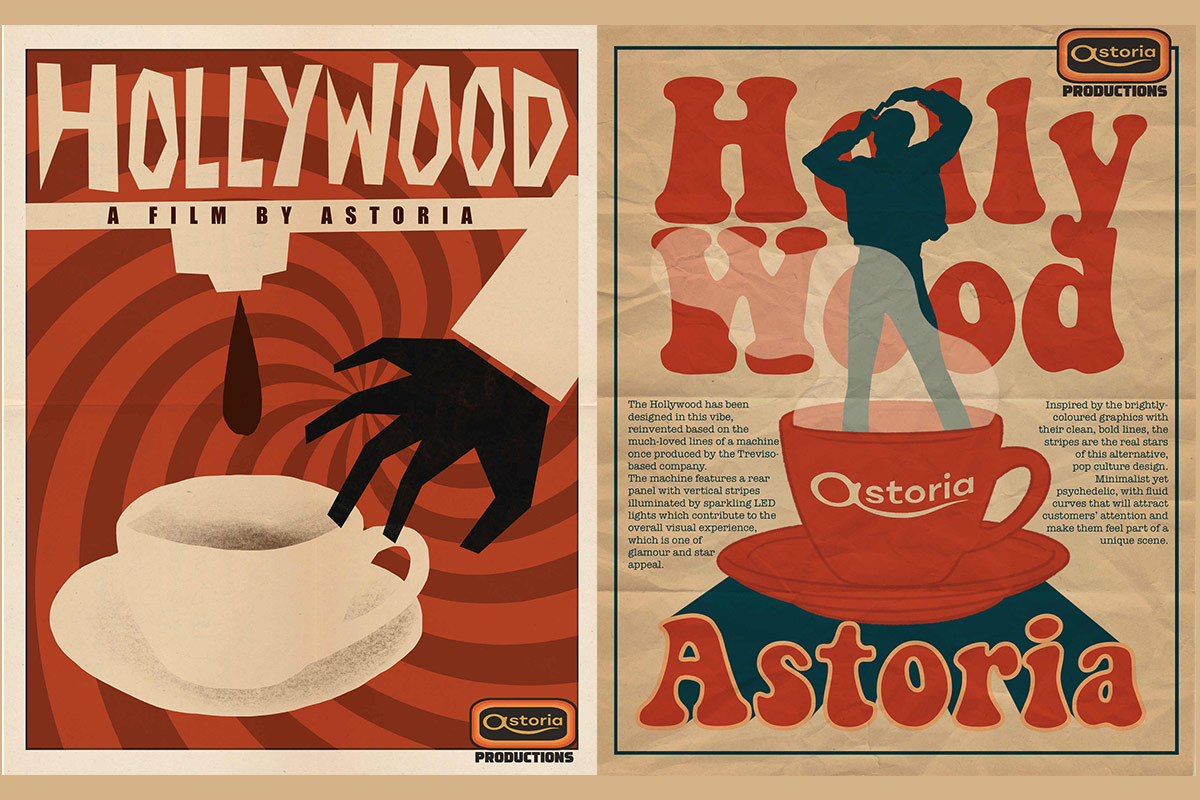 Hitchcock e Grease &ldquo;A Film by Astoria&rdquo;, immagini popArte, cinema, espresso d'autore