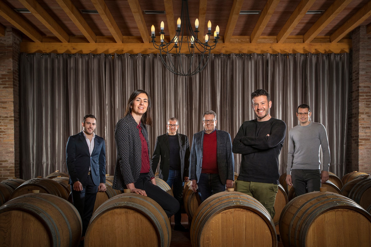 Marco, Alberto, Bruno, Riccardo Cotarella, Michela, Matteo Muratori al Vinitaly 5 nuovi Franciacorta firmati Riccardo Cotarella