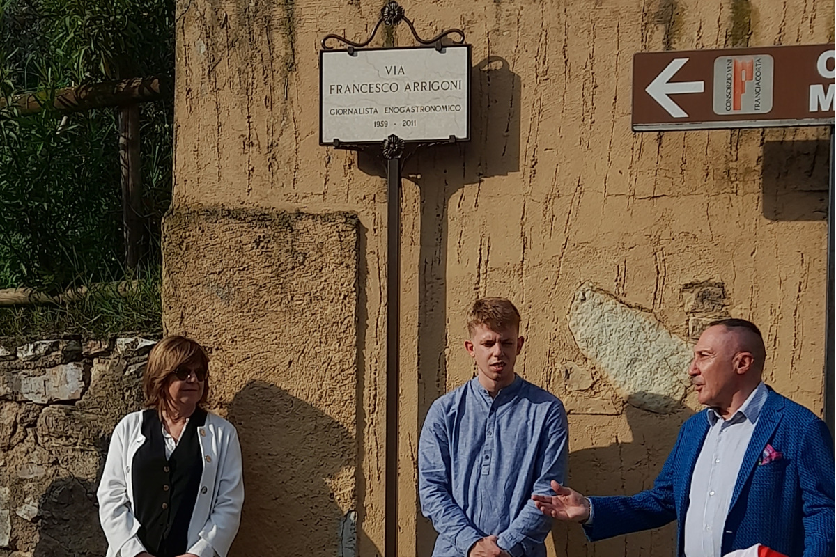 A Cantina Majolini inaugurata la strada dedicata a Francesco Arrigoni