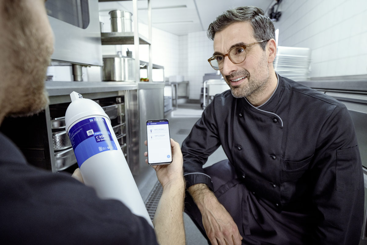 Filtro dell'acqua perfetto? Lo sceglie l'app Professional Filter Service di Brita