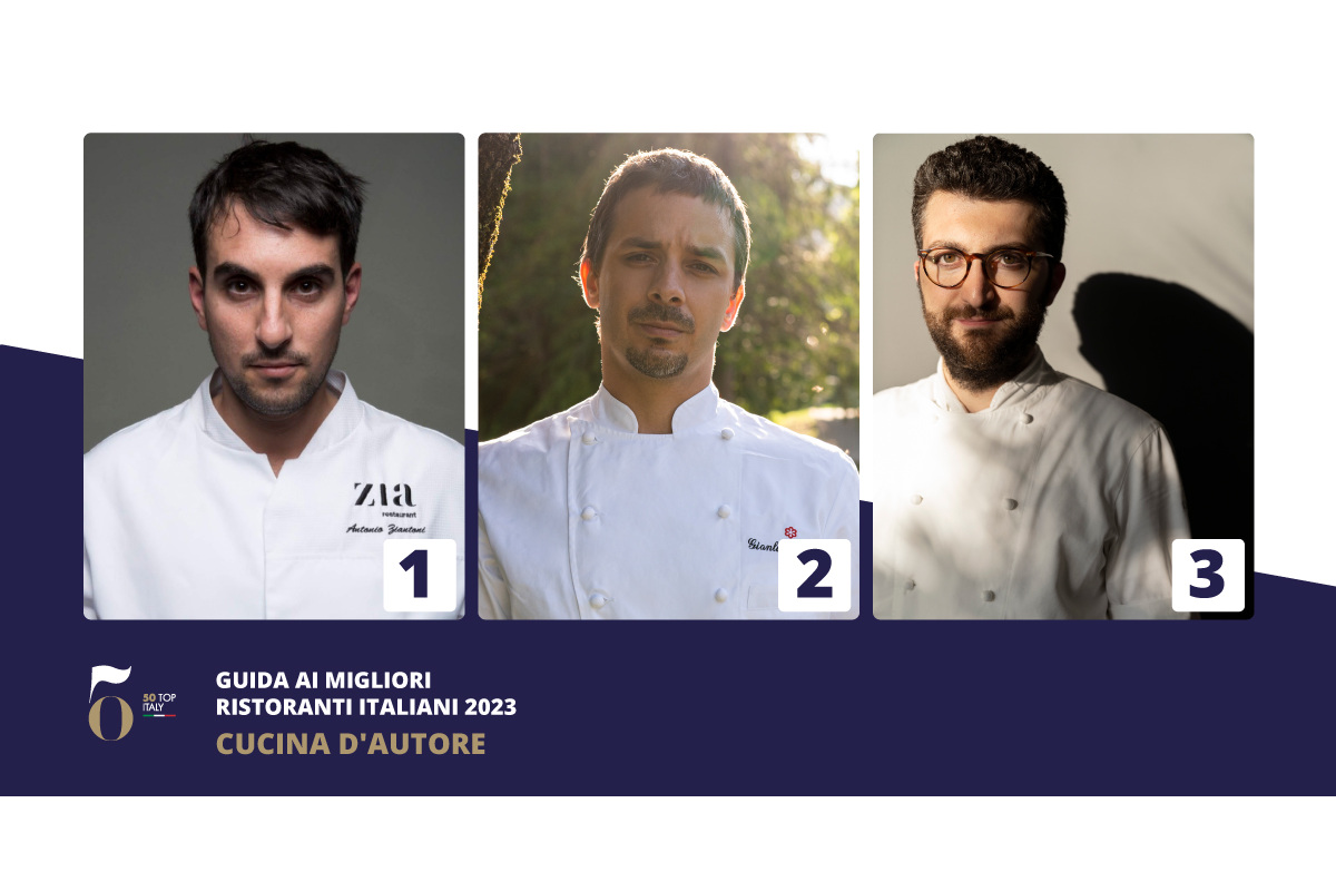 Antonio Ziantoni, Gianluca Gorini e Domenico Marotta Per 50 Top Italy, l’Osteria Francescana di Bottura resta il miglior ristorante