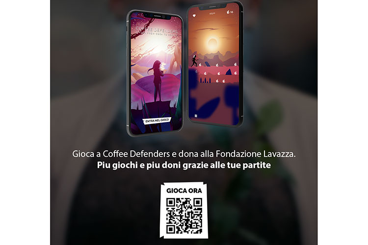 Inquadra il QR-code per giocare - Gioca e fai del bene L'idea dell'advergame di Lavazza