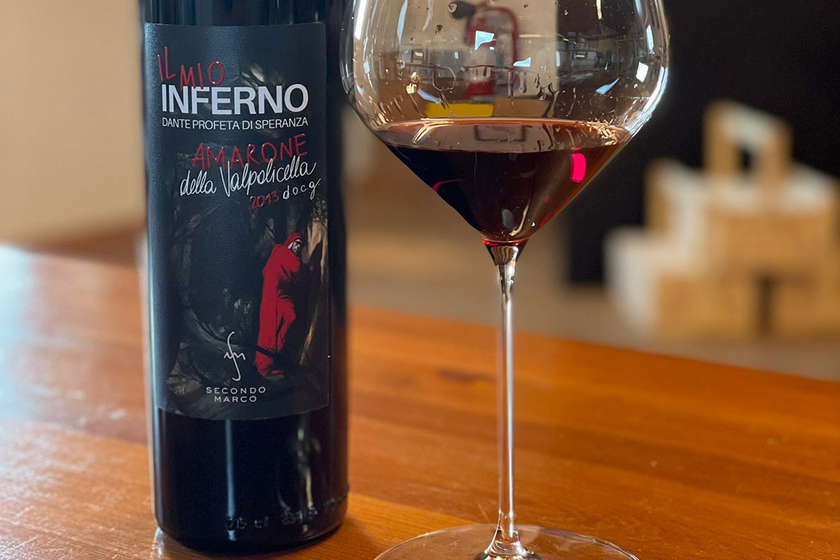 L'etichetta... infernale L'Inferno di Dante sull'Amarone 2013 Secondo Marco