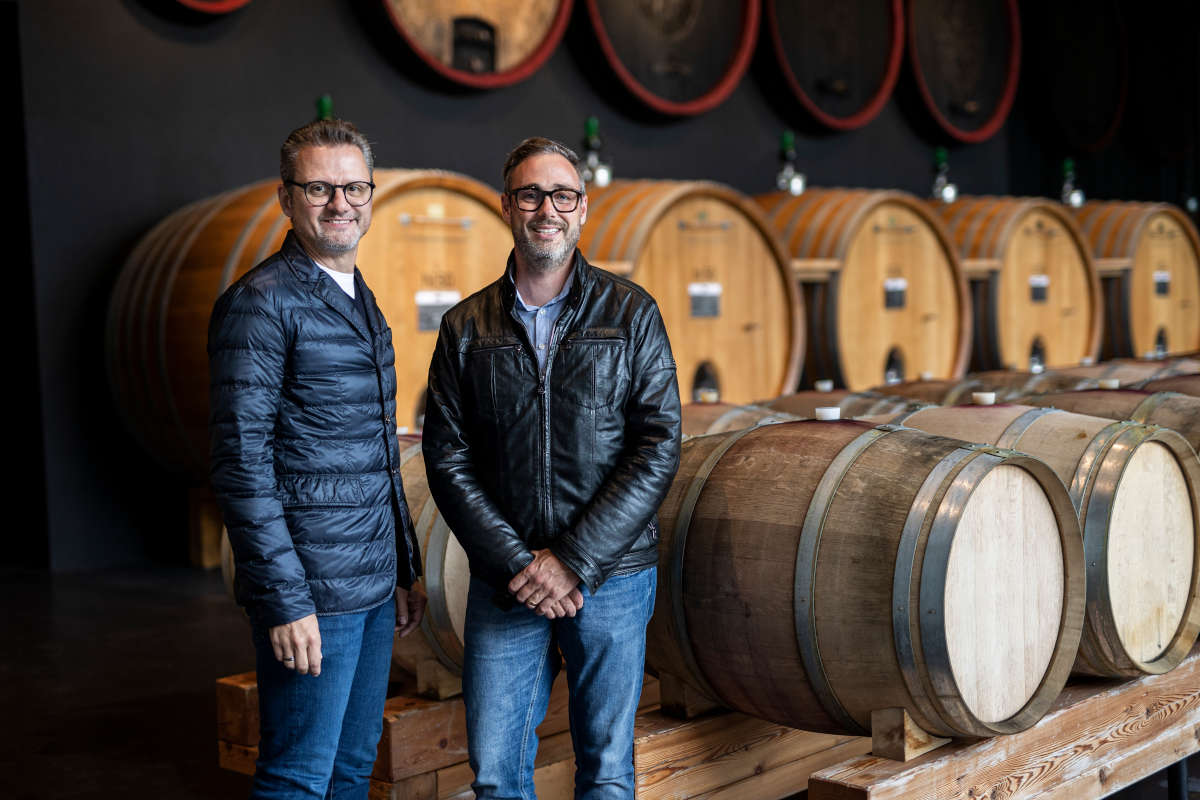 Martin Foradori e Andreas Kofler Andreas Kofler riconfermato alla presidenza del Consorzio Vini Alto Adige