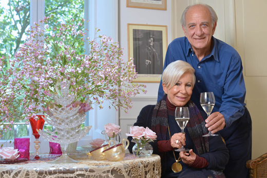 Anna Fendi e il compagno Giuseppe Tedesco Anna Fendi e il compagno Giuseppe Tedesco