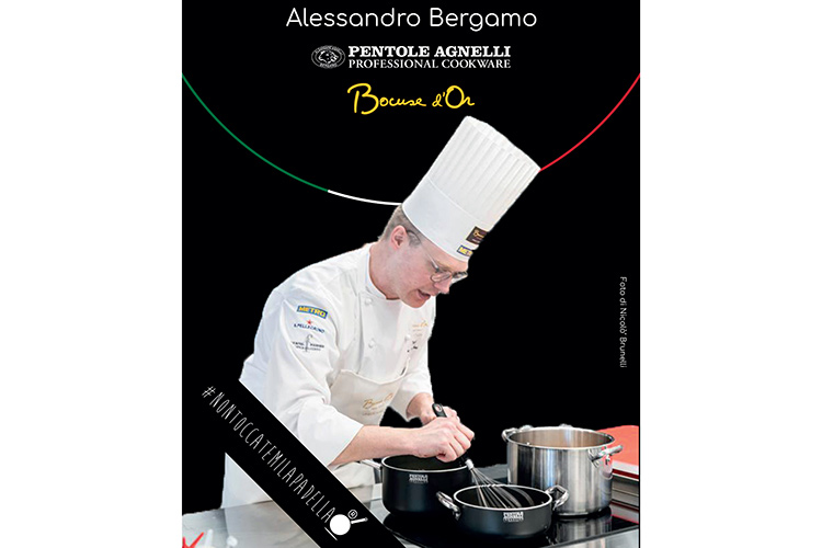 Bocuse d’or, Pentole Agnelli a fianco di Alessandro Bergamo