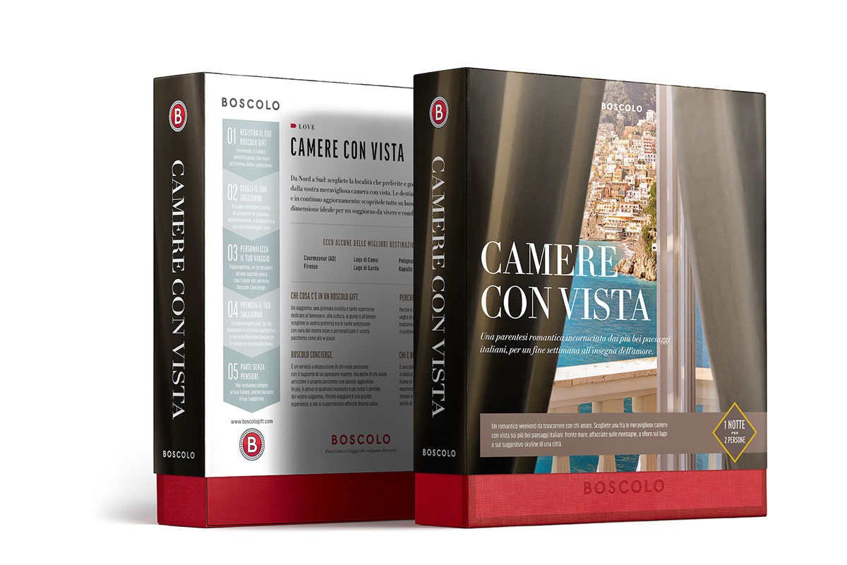 Il cofanetto Camere con vista Dal giro in vespa alle città più romantiche: le idee di Boscolo Gift Love Collection Il cofanetto Camere con vista Dal giro in vespa alle città più romantiche: le idee di Boscolo Gift Love Collection