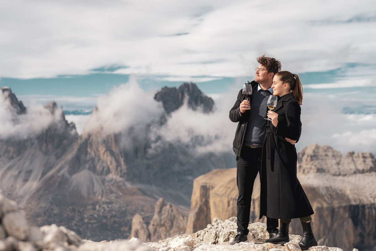 Top Wine 2950, il vino sale in quota: degustazioni a 3.000 metri sul Sass Pordoi