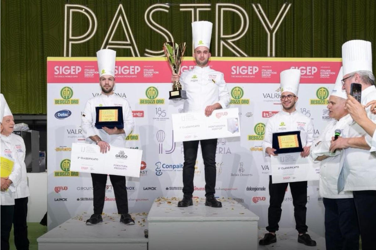 Giovani pasticceri: il calabrese Giuseppe Bonfiglio vince il Campionato Conpait