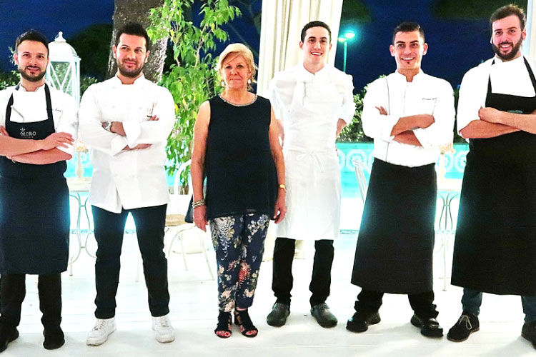 Nicola Bandi, Vincenzo Santalucia, Mariella Glorioso, Davide Guidara, Peppe Torrisi e Santino Corso (Charleston, 5 giovani talenti ai fornelli Promossi, la cucina siciliana pu&ograve; sperare)