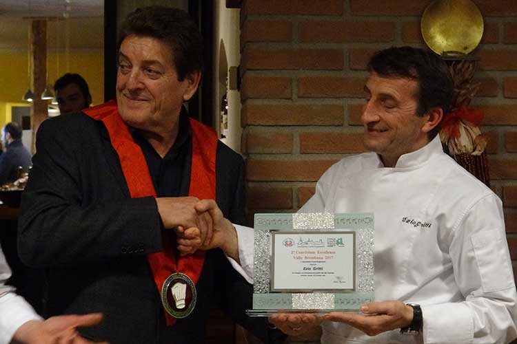Roberto Belussi ed Ezio Gritti (Un Convivium per fare sistema Largo alle eccellenze della Val Brembana)