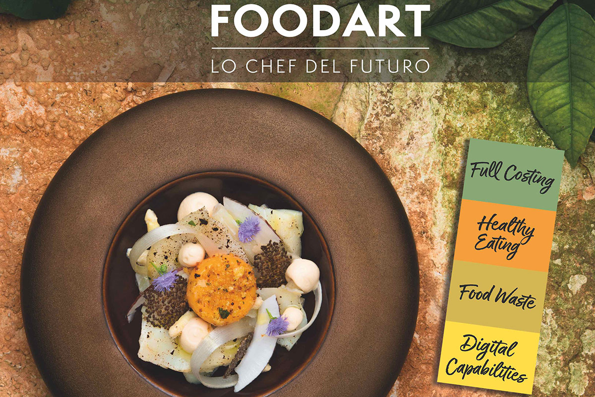 La copertina del libro “FoodArt: lo Chef del futuro”, ricette e consigli per affrontare ogni sfida in cucina