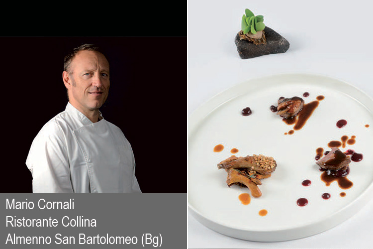 Mario Cornali e il suo Piccione 100% (Piccione in quattro modi con ribes nero e finferli)