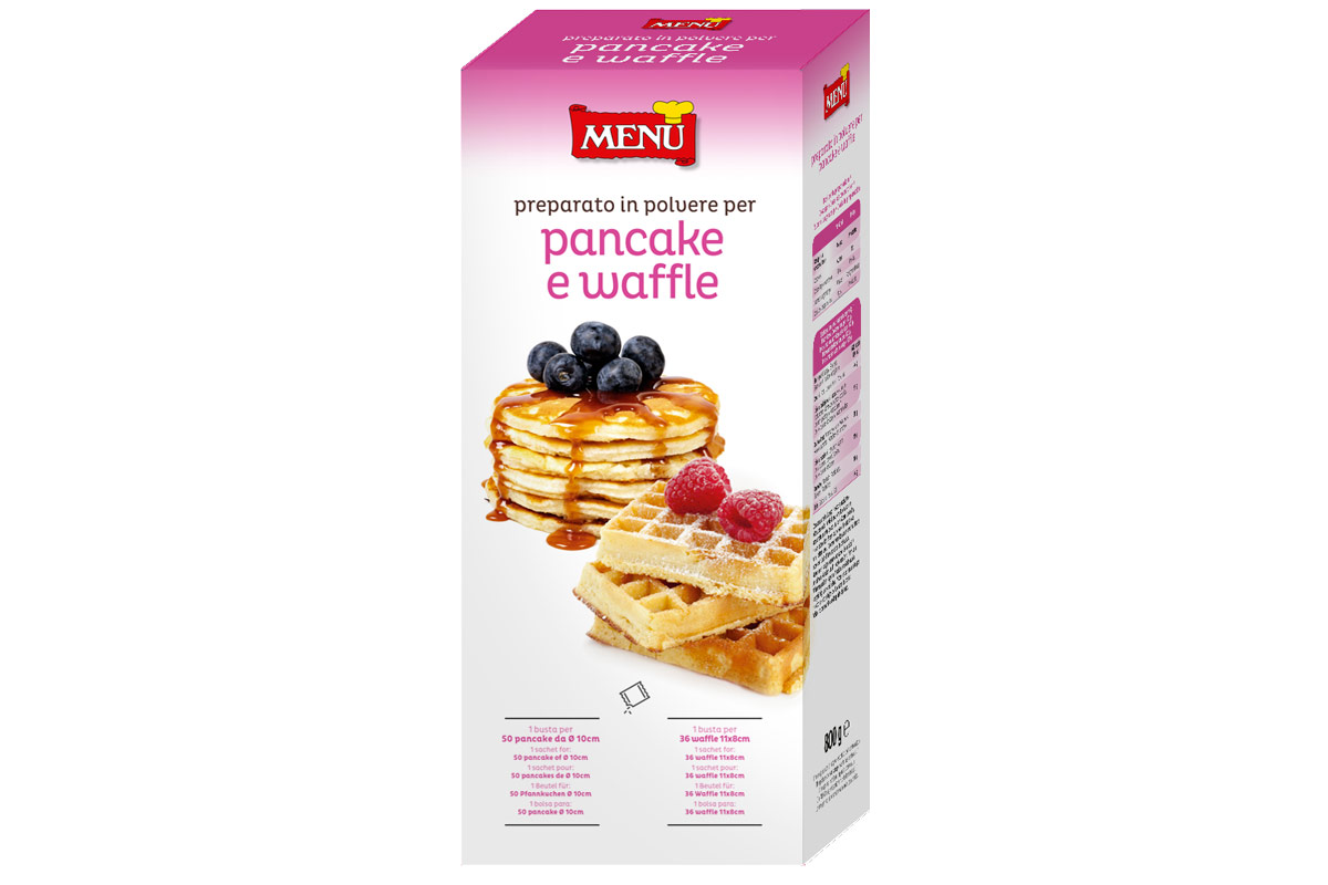 Pancake e Waffle di Menù, un unico prodotto per tutti i momenti golosi 