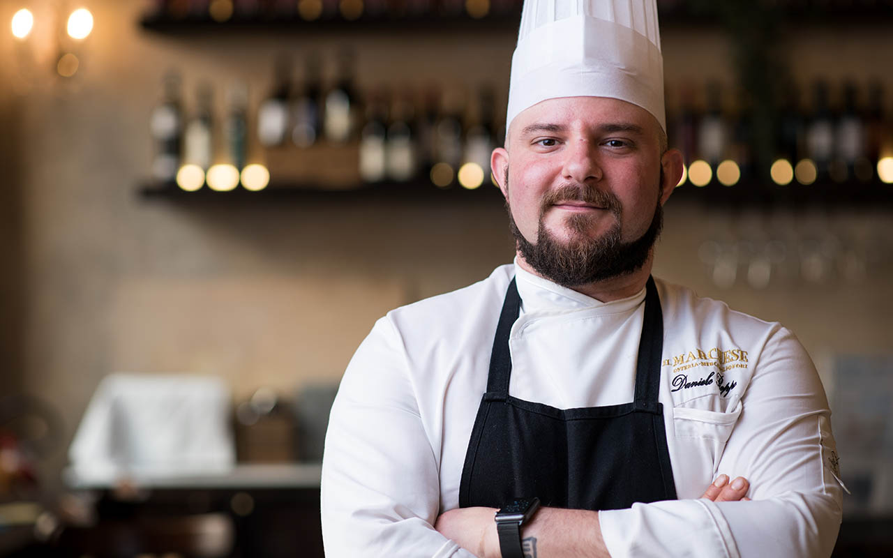 Daniele Roppo Il nobile e il popolano a cena insieme? Succede da Il Marchese di Roma