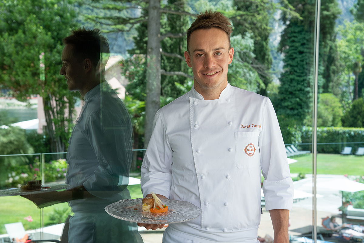 David Cattoi. Foto Francesca Bocchia  Il Lido Palace di Riva del Garda ha un nuovo re: lo chef David Cattoi