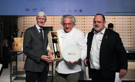 da sinistra: Casimiro Maule, Davide Scabin e Paolo Marchi