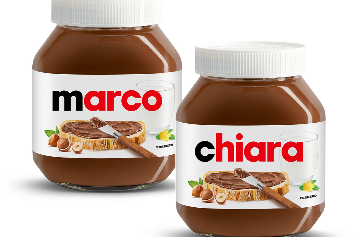 Nutella personalizzata Ferrero, nuovo e-commerce insieme a Deliverti