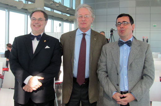 da sinistra: Paolo Massobrio, Emanuele Medolago Albani e Marco Gatti