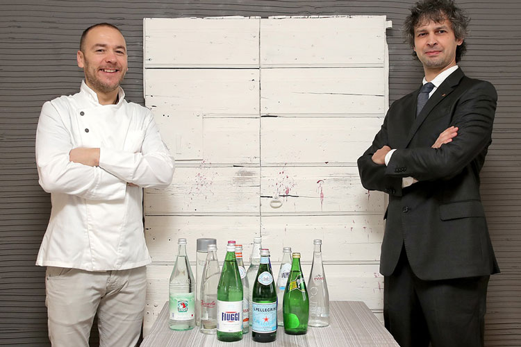 Giovanni D'Auria e Fabio Rota (Fabio Rota, professione idrosommelier Ad ogni pietanza, il sorso d’acqua giusto)