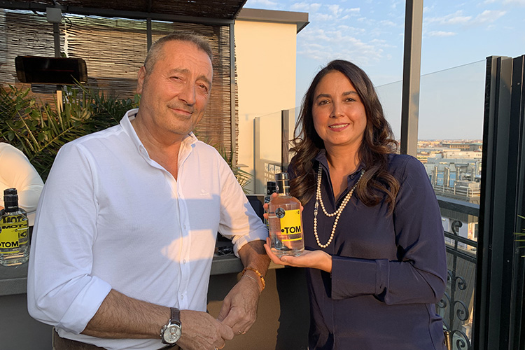 Giordano Conca e Caterina Rossi Puri Tom, premium dry gin di Milano