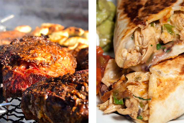 Asado (Argentina) e Burritos (Messico)