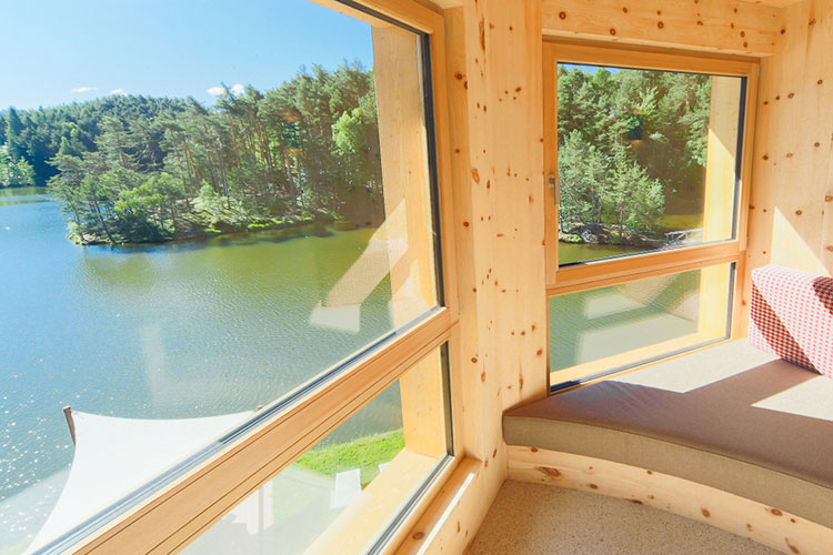 La vista diretta sul lago (Hotel Weihrerhof Relax sul lago ghiacciato del Renon)