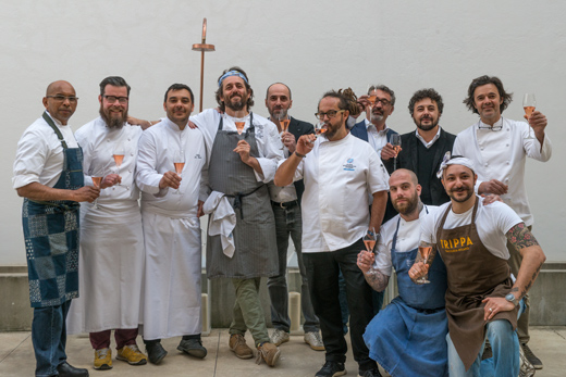 (In piedi) Wicky Priyan, Eugenio Jacques Christiaan Boer, Cristiano Tomei, Roberto Borghi, Marcello Trentini, Gianluca Rigano, Andrea Comella, Giuseppe Zen; (in ginocchio) Eugenio Roncoroni, Diego Rossi