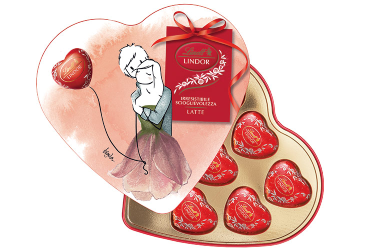 Lindt, nuova collezionefirmata Virgola per San Valentino