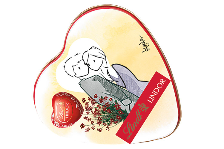 Lindt, nuova collezionefirmata Virgola per San Valentino