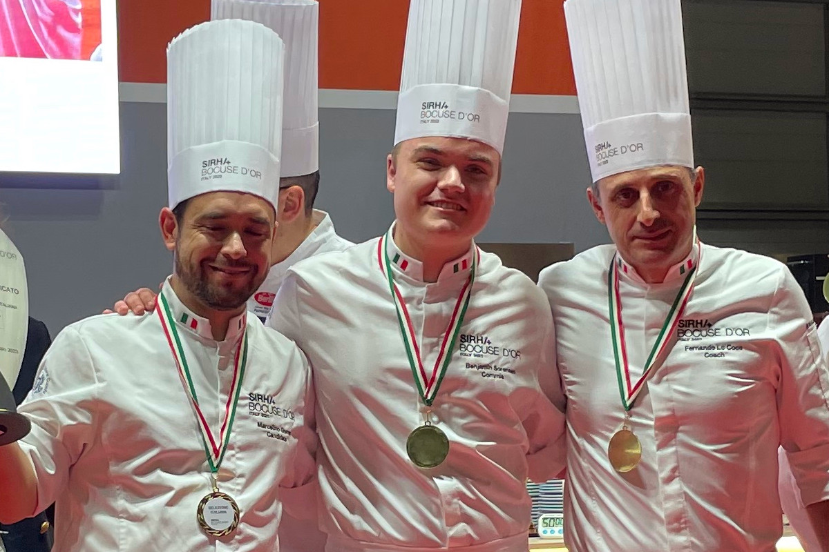 Marcelino Gomez Vita, Benjamin Sørensen, Fernando Emilio Lo Coco Bocuse d’Or Europe Marcelino Gòmez Vita guiderà il team Italia