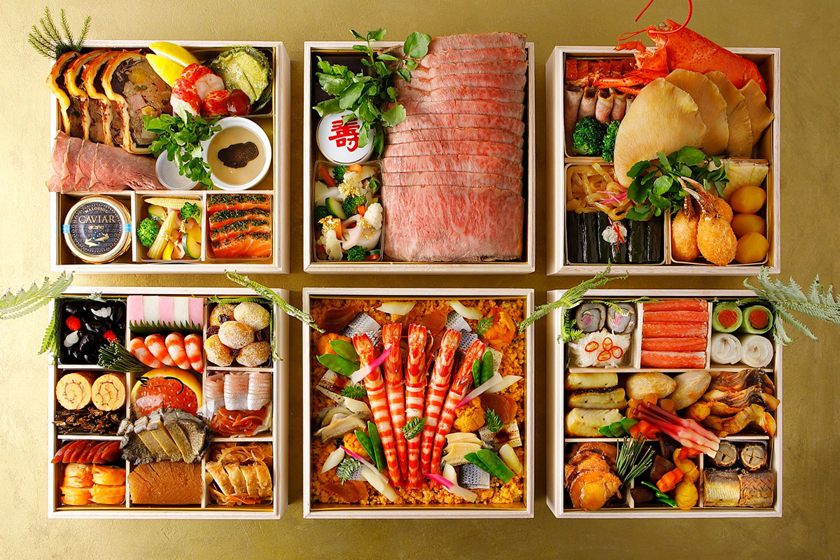 Jubako a 6 livelli dell’Hotel New Otani Tokyo Capodanno giapponese: ecco la cucina Osechi dei grandi alberghi di Tokyo