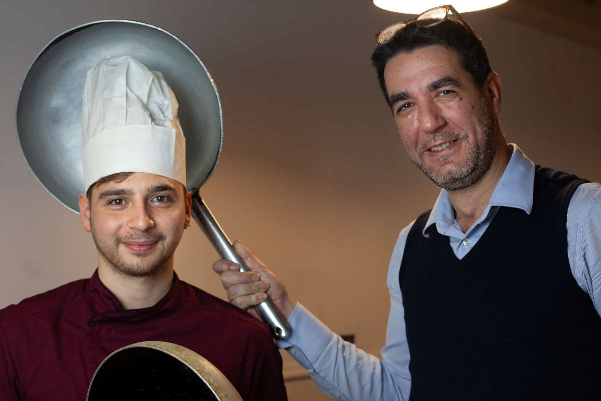 Matteo Caccavo e Francesco Carzoli, cuoco e oste all'Osteria Pratellino Il vero gusto toscano a tavola? All'Osteria Pratellino di Firenze