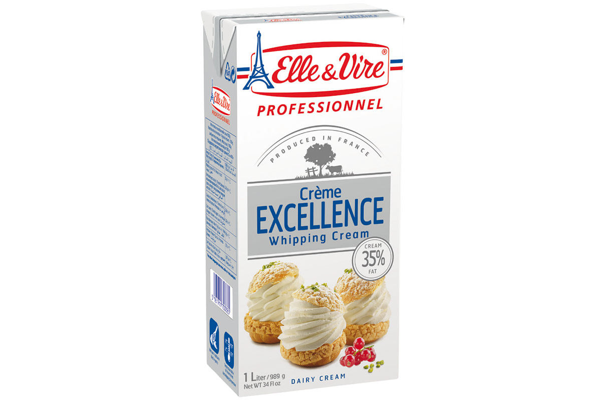 Panna Excellence Elle&Vire Professionnel® L’alta qualità degli ingredienti è indispensabile per preparare dolci eccellenti