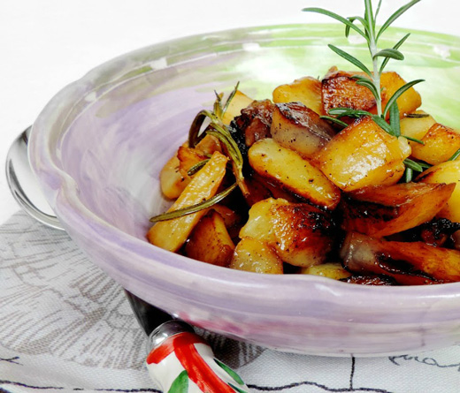Patate al rosmarino e champagne Patate al rosmarino e champagne