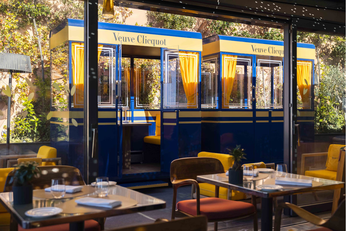 Champagne e terrazza per un viaggio Reims - Roma