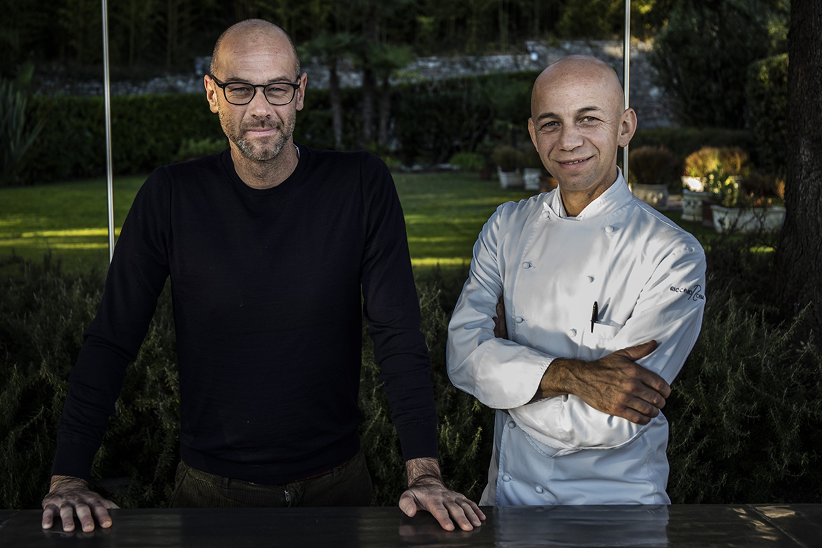 Riccardo e Giancarlo Camanini. Foto: Lido Vannucchi Lido 84, quando il lago di Garda entra in cucina