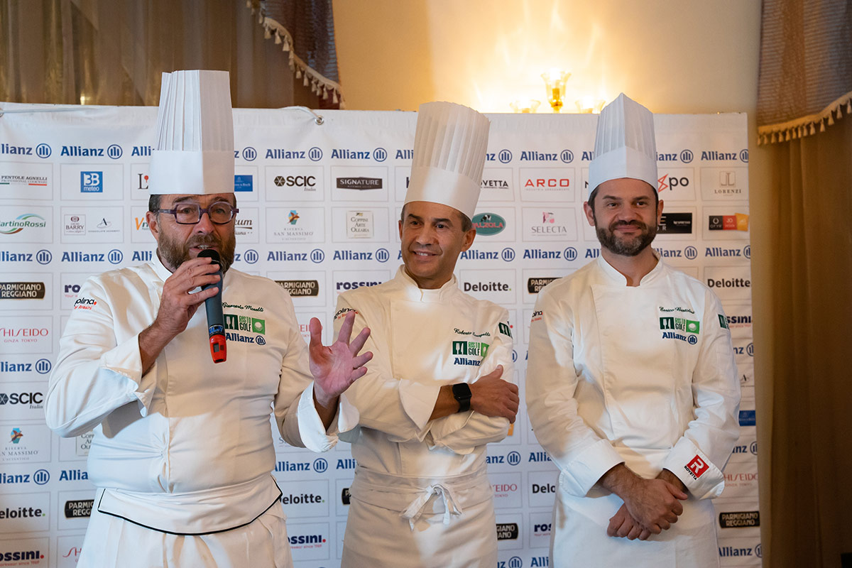 Giancarlo Morelli, Roberto Scarpelli, Enrico Bartolini Ristogolf 2021, chiusura in bellezza con una cena “a più mani”