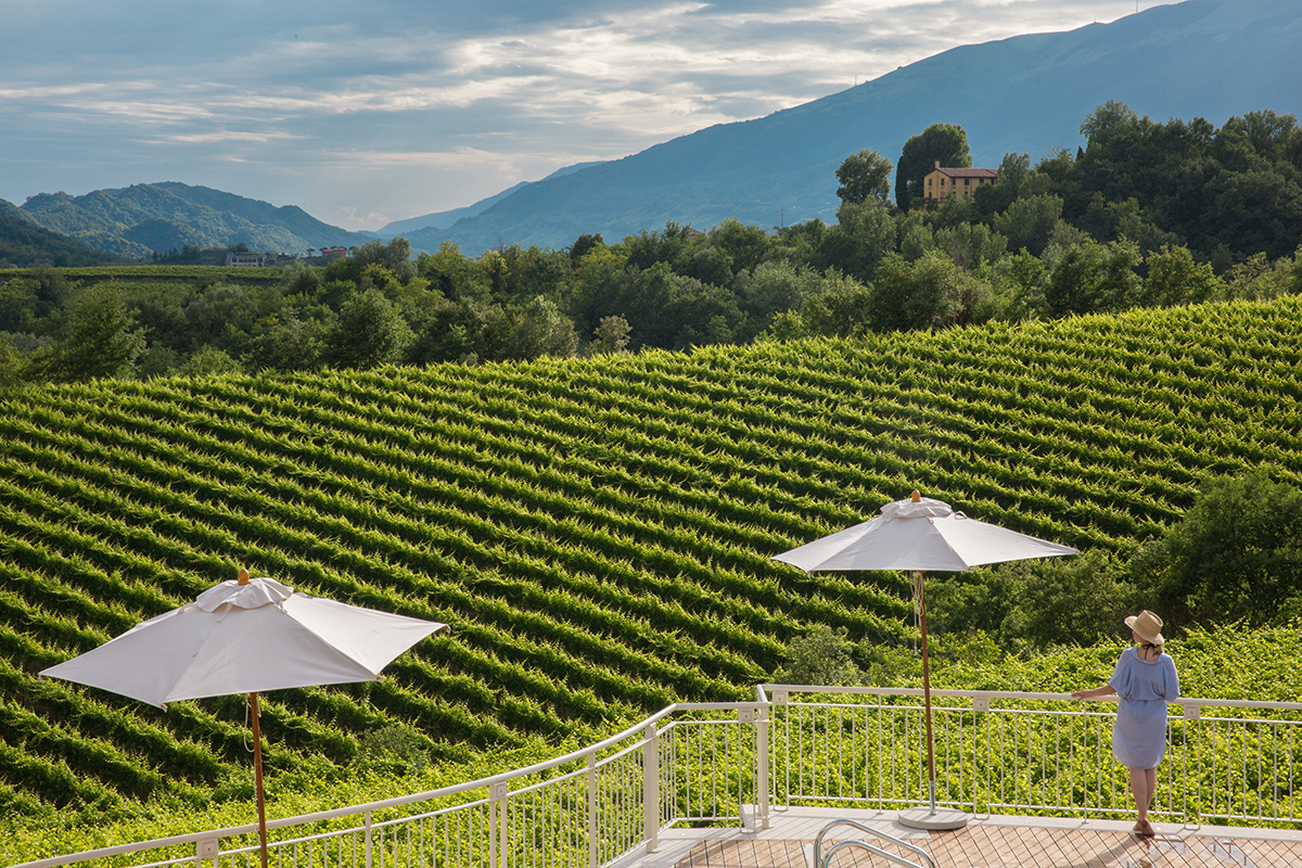 Il Romantik Relais d’Arfanta nelle dolci colline del Prosecco Camera con vi... gna Indirizzi per dormire in un vigneto