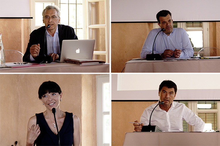 Alessandro Luzzago, Franco Cristoforetti, Nathalie Pouzalgues e Gilles Masson (Il Rosa non &egrave; solo un colore Uniti, i consorzi vincono la partita)