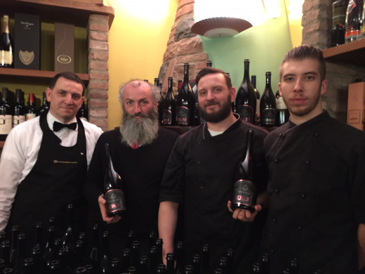 Da sinistra: Marco Falconi, Giovanni Rodolfi, Giorgio Falconi e Andrea Livio