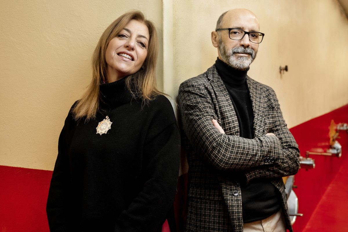 Stefania e Nestore Bosco. Foto: Andrea Straccini Storiche Cantine Bosco non solo vino anche museo