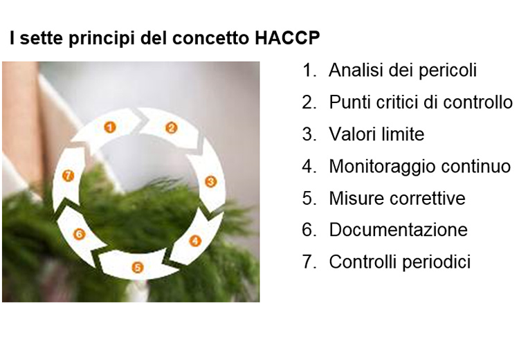 Testo dalla parte dell'igiene alimentare Unica azienda certificata Haccp