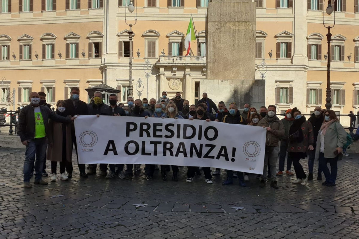 Un presidio di Tni Italia 