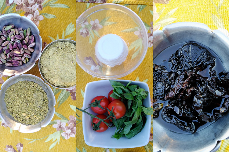 Alcuni ingredienti - Le ricette gluten free Tortello pistacchioso