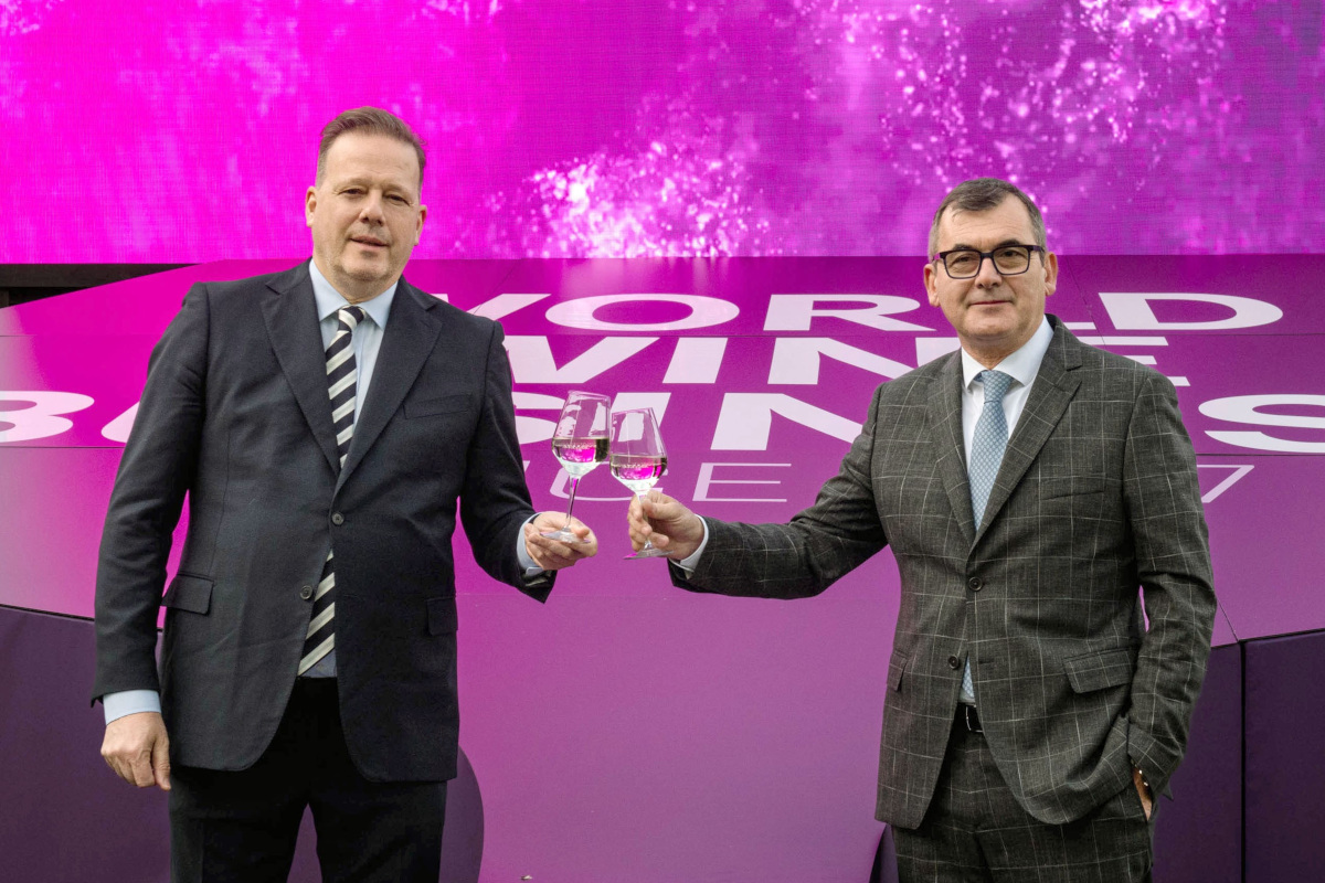 Il presidente di Veronafiere, Federico Bricolo, e l’amministratore delegato Maurizio Danese Il responso finale sul Vinitaly 2023: convince la svolta internazionale