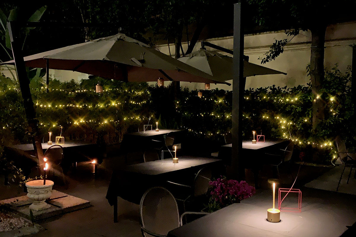 Il giardino All'Aria Da All'Oro diventa All'Aria, il menu dello chef Di Giacinto in giardino