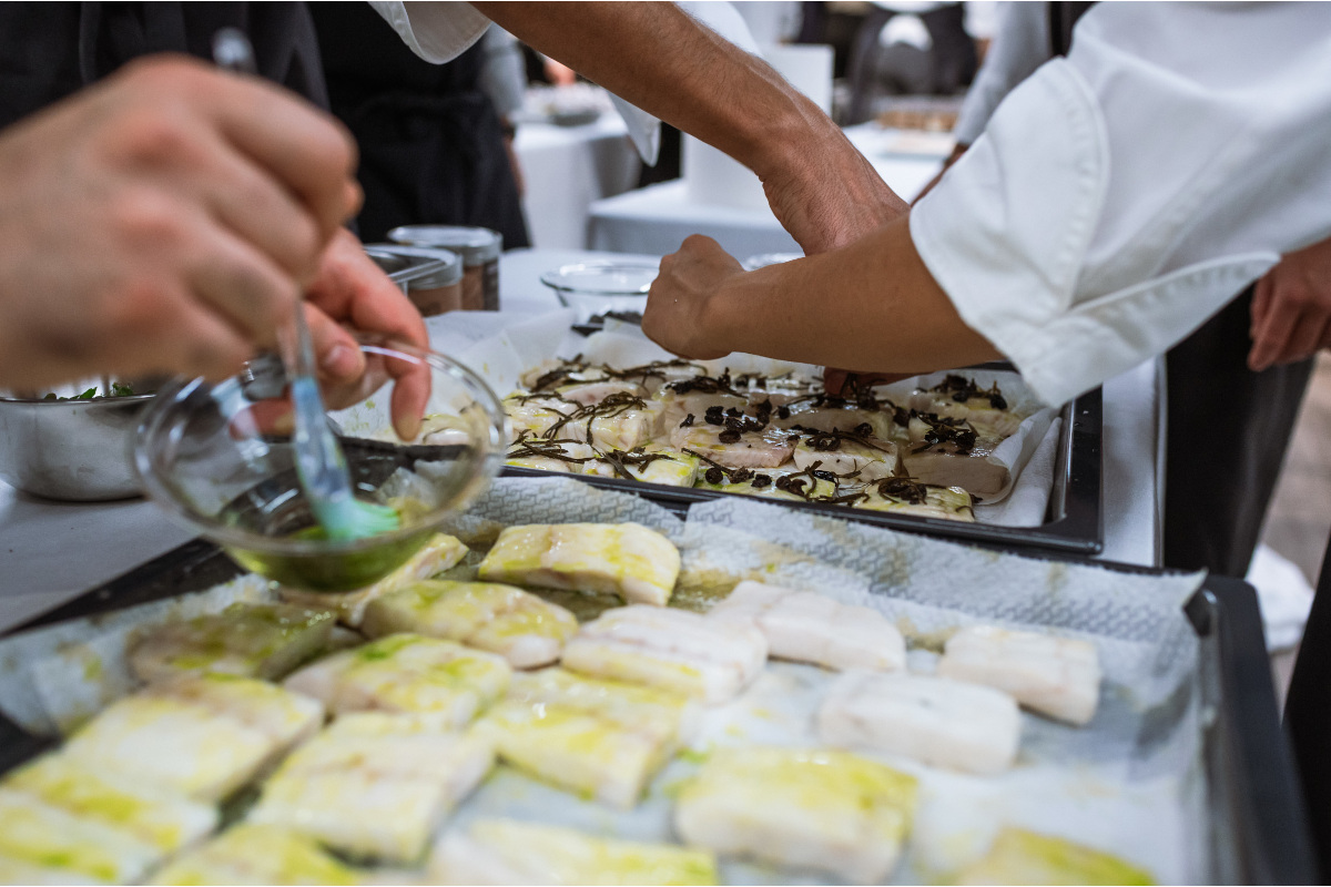 Lo show cooking di Heinz Beck  Tennis