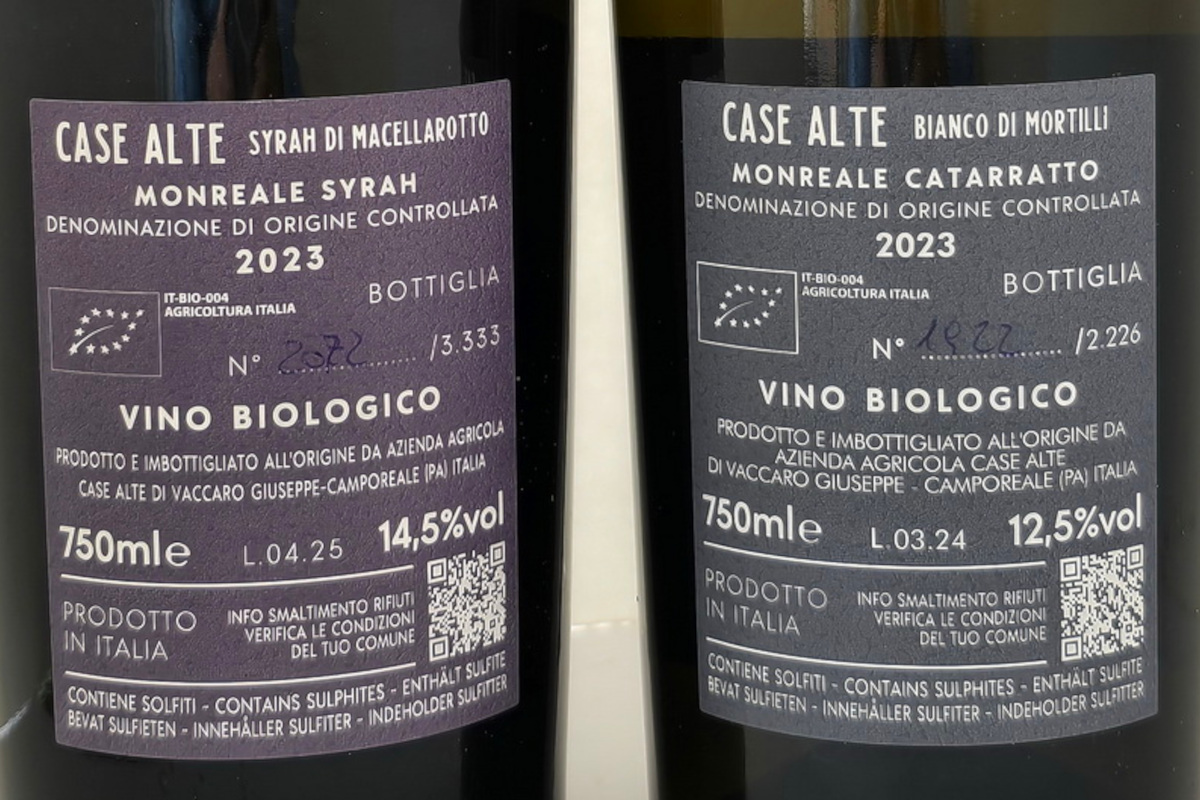 Bianco e Rosso di Case Alte, eccellenti espressioni di Catarratto e Syrah siciliani