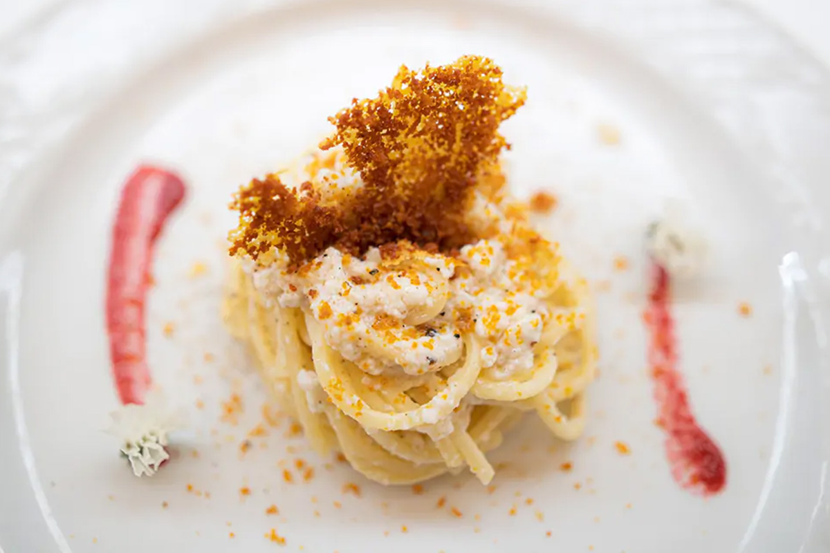 La Carbonara pitagorica, piatto del Buon Ricordo Ercole Villirillo, la semplicit&agrave; nell&rsquo;alta gastronomia